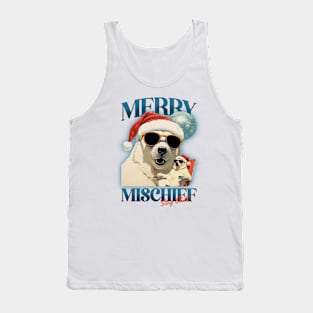 Merry Mischief Stay Chill Polar Bear Christmas Tank Top